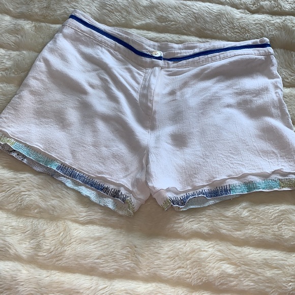 Tamara Catz embroidered gauze Shorts size 10 - Picture 2 of 13